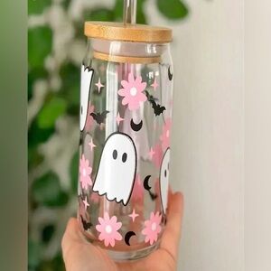 Spooky Cake Pop-Clear Can Glass 16oz